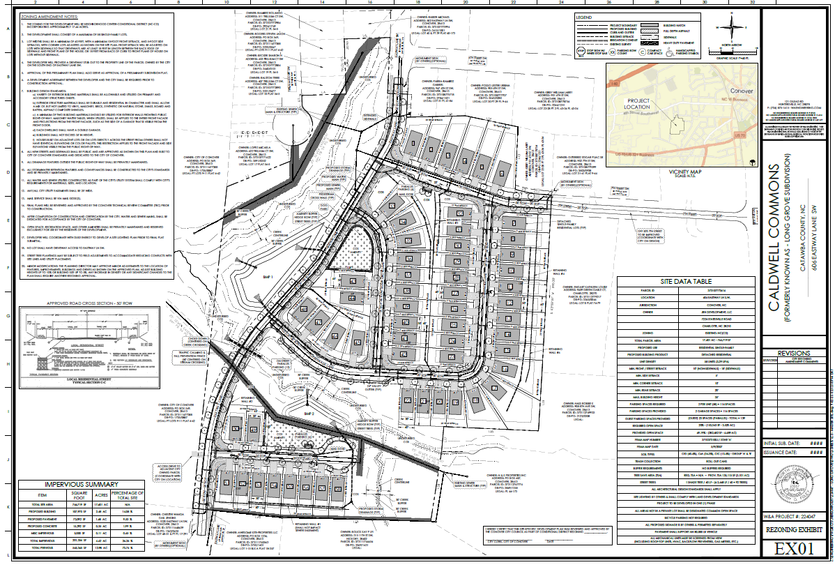 Caldwell Commons Proposed Development Site Plan